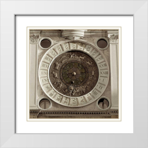 il Grande Orologio - 4 White Modern Wood Framed Art Print with Double Matting by Blaustein, Alan