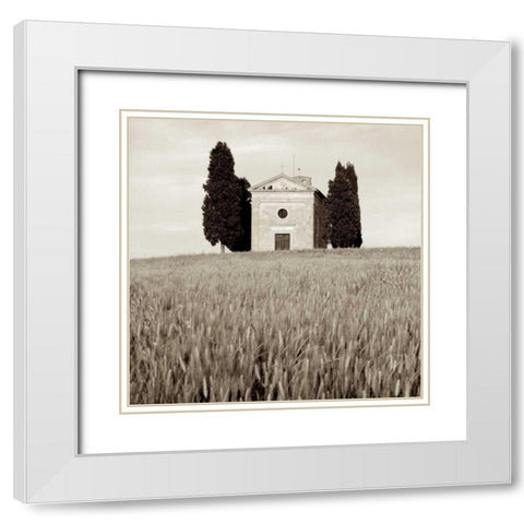 Tuscany - 9 White Modern Wood Framed Art Print with Double Matting by Blaustein, Alan