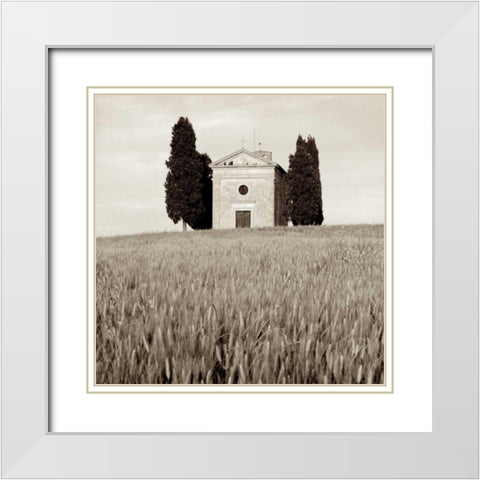 Tuscany - 9 White Modern Wood Framed Art Print with Double Matting by Blaustein, Alan