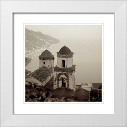 Campagnia - 3 White Modern Wood Framed Art Print with Double Matting by Blaustein, Alan