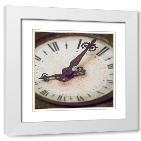 il Grande Orologio Color White Modern Wood Framed Art Print with Double Matting by Blaustein, Alan