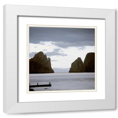 Lago Vista - 32 White Modern Wood Framed Art Print with Double Matting by Blaustein, Alan
