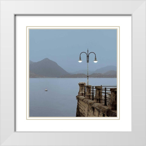 Lake Vista - 6 White Modern Wood Framed Art Print with Double Matting by Blaustein, Alan