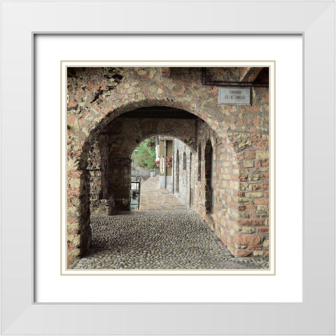 Lakeside Portal White Modern Wood Framed Art Print with Double Matting by Blaustein, Alan