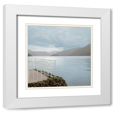 Lake Vista - 15 White Modern Wood Framed Art Print with Double Matting by Blaustein, Alan