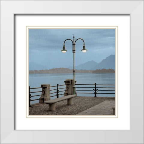 Lake Vista - 5 White Modern Wood Framed Art Print with Double Matting by Blaustein, Alan