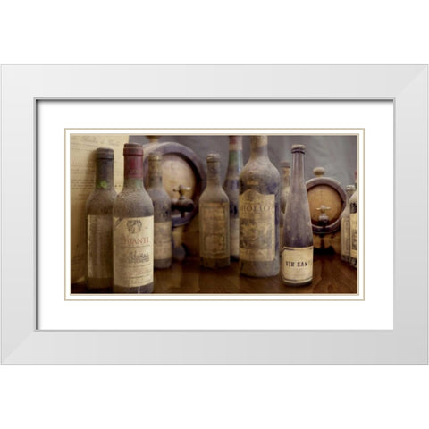 Enoteca Cortona - 5 White Modern Wood Framed Art Print with Double Matting by Blaustein, Alan