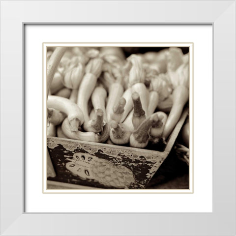 Marketplace - 25 White Modern Wood Framed Art Print with Double Matting by Blaustein, Alan