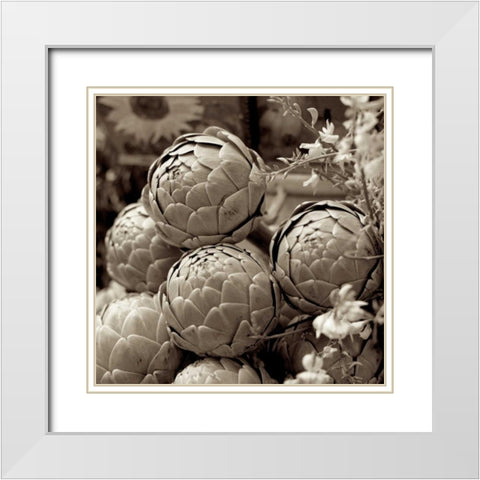 Marketplace - 21 White Modern Wood Framed Art Print with Double Matting by Blaustein, Alan