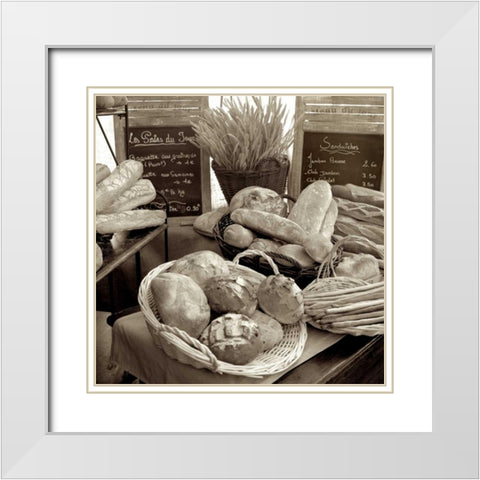 Marketplace - 19 White Modern Wood Framed Art Print with Double Matting by Blaustein, Alan