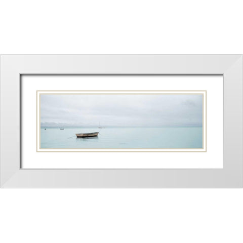 Lago Vista - 26 White Modern Wood Framed Art Print with Double Matting by Blaustein, Alan
