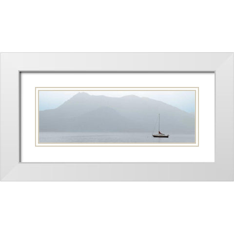 Lago Vista - 27 White Modern Wood Framed Art Print with Double Matting by Blaustein, Alan