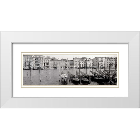 Venice By Day White Modern Wood Framed Art Print with Double Matting by Blaustein, Alan