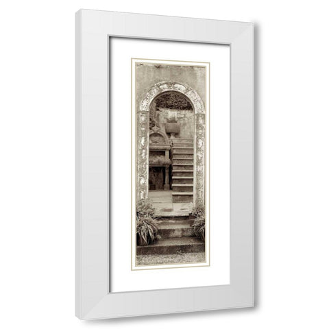 Lombardy - 5 White Modern Wood Framed Art Print with Double Matting by Blaustein, Alan