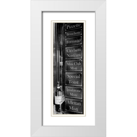 Veneto Caffe White Modern Wood Framed Art Print with Double Matting by Blaustein, Alan