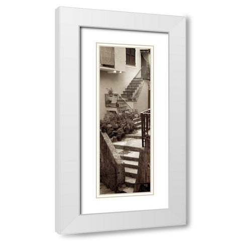 Liguria - 2 White Modern Wood Framed Art Print with Double Matting by Blaustein, Alan