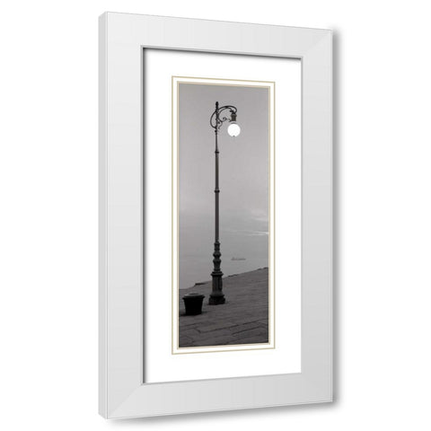 Treiste - 1 White Modern Wood Framed Art Print with Double Matting by Blaustein, Alan