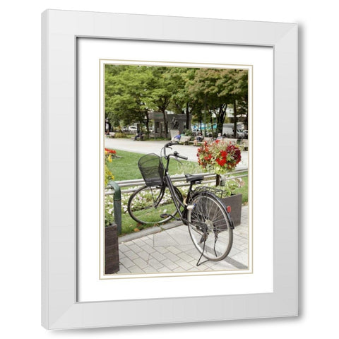 Japan Bicycle - 5 White Modern Wood Framed Art Print with Double Matting by Blaustein, Alan