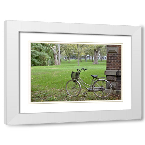 Japan Bicycle - 14 White Modern Wood Framed Art Print with Double Matting by Blaustein, Alan