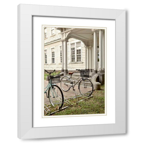 Japan Bicycle - 19 White Modern Wood Framed Art Print with Double Matting by Blaustein, Alan