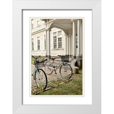 Japan Bicycle - 19 White Modern Wood Framed Art Print with Double Matting by Blaustein, Alan