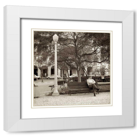 Faro - 1 White Modern Wood Framed Art Print with Double Matting by Blaustein, Alan