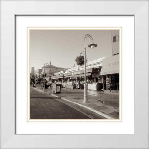 Fishermans Wharf - 2 White Modern Wood Framed Art Print with Double Matting by Blaustein, Alan