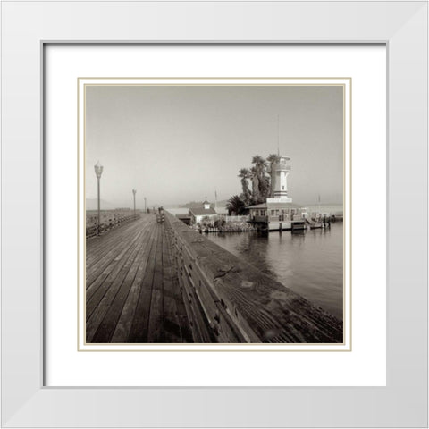 Forbes Island - 1 White Modern Wood Framed Art Print with Double Matting by Blaustein, Alan