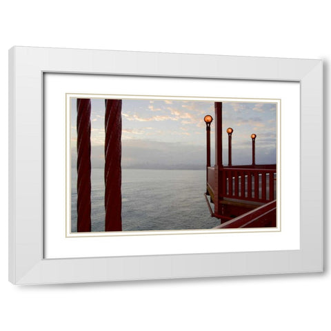 Golden Gate Bridge - 42 White Modern Wood Framed Art Print with Double Matting by Blaustein, Alan