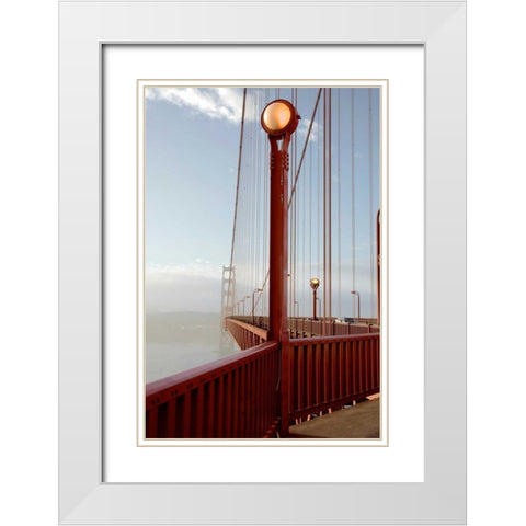 Golden Gate Bridge - 44 White Modern Wood Framed Art Print with Double Matting by Blaustein, Alan