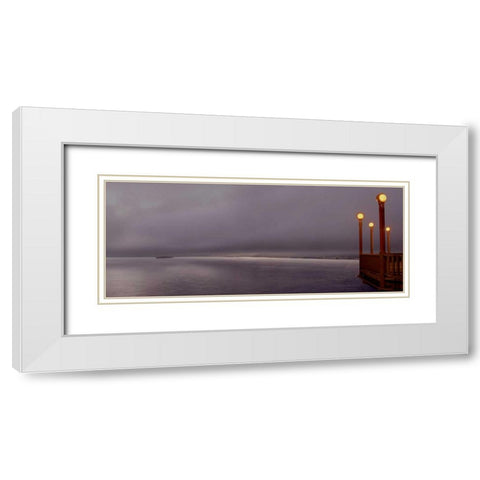 Golden Gate Bridge Pano - 128 White Modern Wood Framed Art Print with Double Matting by Blaustein, Alan