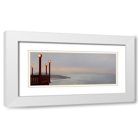 Golden Gate Bridge Pano - 129 White Modern Wood Framed Art Print with Double Matting by Blaustein, Alan