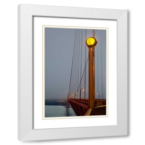 Golden Gate Bridge - 50 White Modern Wood Framed Art Print with Double Matting by Blaustein, Alan