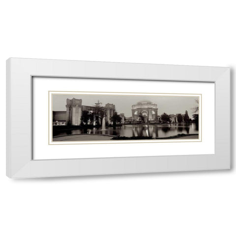 Palace Of Fine Arts Pano - 4 White Modern Wood Framed Art Print with Double Matting by Blaustein, Alan