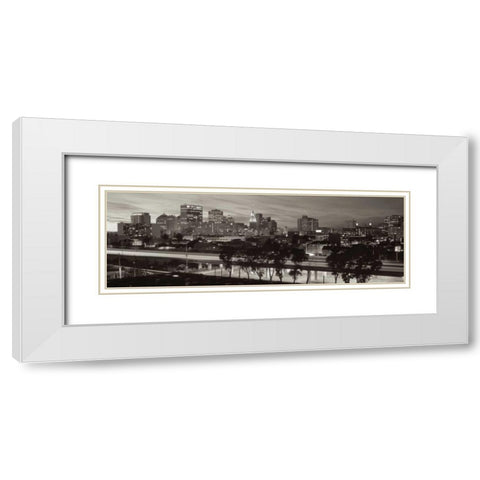 Oakland Pano - 1 White Modern Wood Framed Art Print with Double Matting by Blaustein, Alan