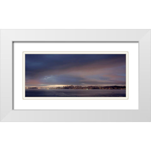SF Skyline - 101 White Modern Wood Framed Art Print with Double Matting by Blaustein, Alan