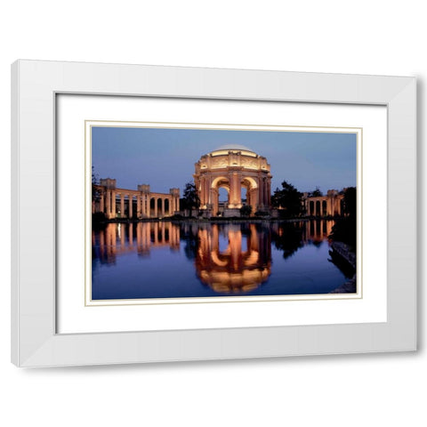 Palace of Fine Arts - 102 White Modern Wood Framed Art Print with Double Matting by Blaustein, Alan