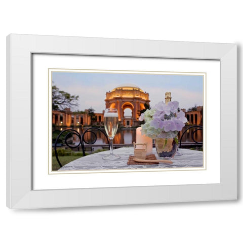Dream Cafe Palace Of Fine Art - 23 White Modern Wood Framed Art Print with Double Matting by Blaustein, Alan