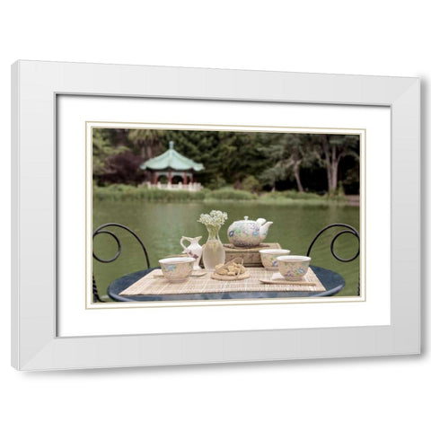 Dream Cafe Stow Lake - 49 White Modern Wood Framed Art Print with Double Matting by Blaustein, Alan