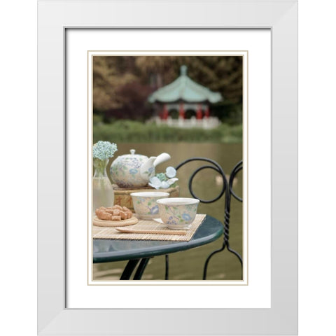 Dream Cafe Stow Lake - 50 White Modern Wood Framed Art Print with Double Matting by Blaustein, Alan