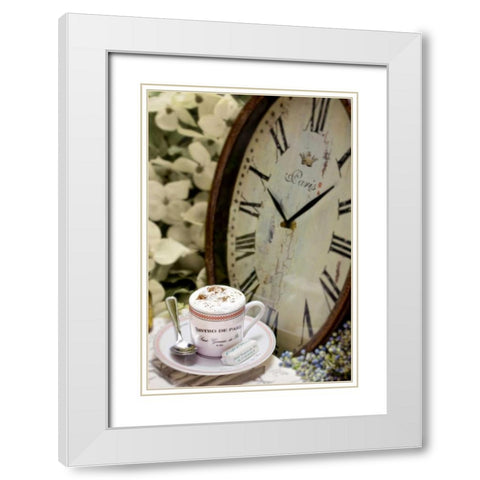 Dream Cafe Bistro De Paris - 40 White Modern Wood Framed Art Print with Double Matting by Blaustein, Alan