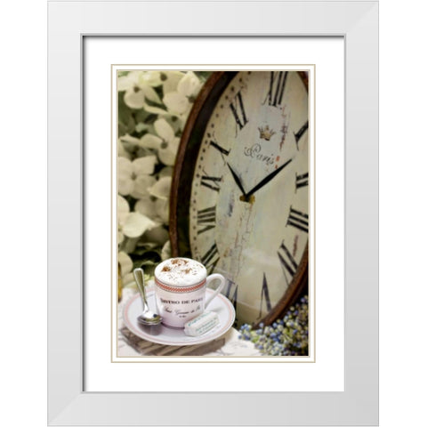 Dream Cafe Bistro De Paris - 40 White Modern Wood Framed Art Print with Double Matting by Blaustein, Alan
