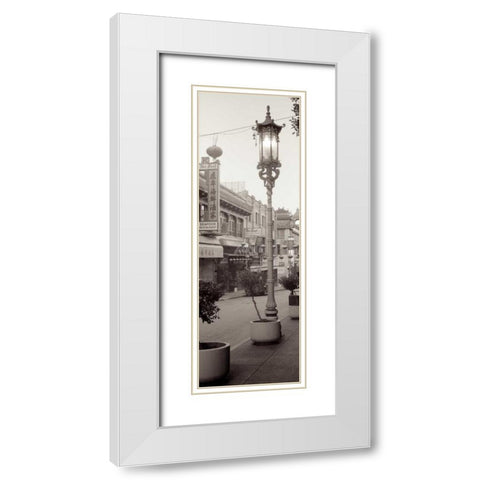 China Town Pano - 1 White Modern Wood Framed Art Print with Double Matting by Blaustein, Alan