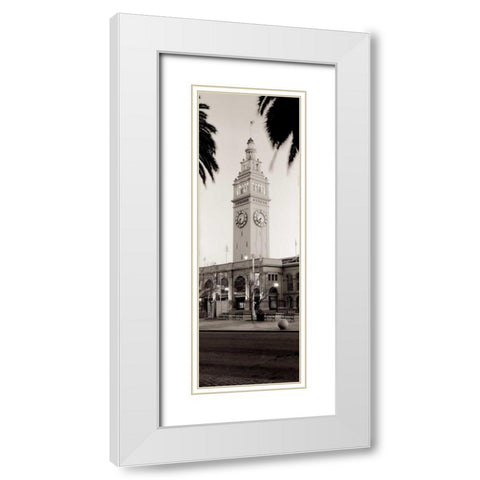 Ferry Blg Pano - 2 White Modern Wood Framed Art Print with Double Matting by Blaustein, Alan
