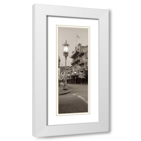 China Town Pano - 2 White Modern Wood Framed Art Print with Double Matting by Blaustein, Alan