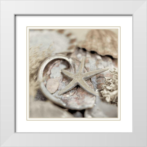 Crystal Harbor - 15 White Modern Wood Framed Art Print with Double Matting by Blaustein, Alan
