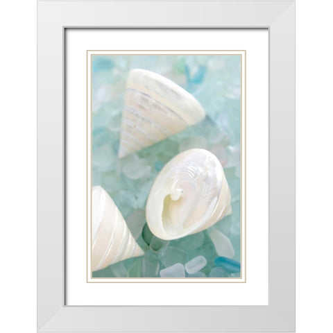 Crystal Harbor - 4 White Modern Wood Framed Art Print with Double Matting by Blaustein, Alan