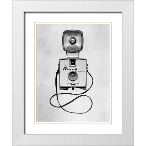Retro Point and Shoot - 15 White Modern Wood Framed Art Print with Double Matting by Blaustein, Alan