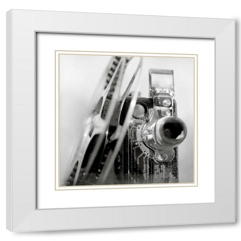 Retro Point and Shoot - 34 White Modern Wood Framed Art Print with Double Matting by Blaustein, Alan