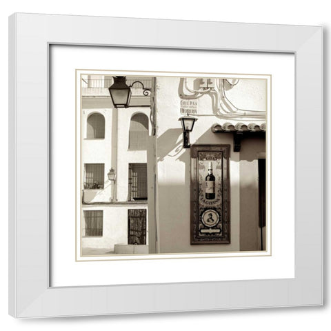 EspaÃƒÂ±a - 1 White Modern Wood Framed Art Print with Double Matting by Blaustein, Alan